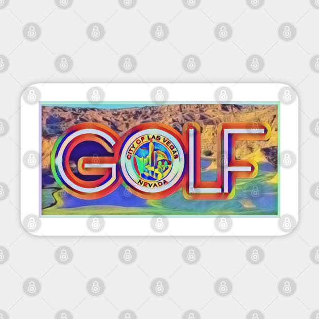 Las Vegas Golf Sticker by Kitta’s Shop